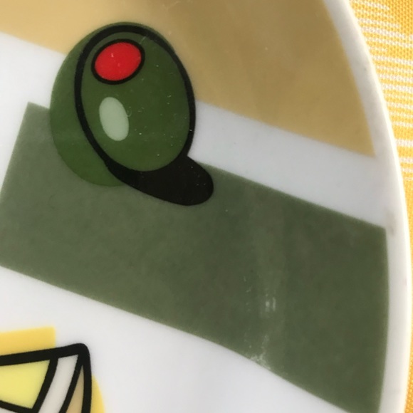 MSC Joil Vivre Martini 🍸 Plates Appetizer Cocktail 7” Set of 4 - Picture 6 of 10